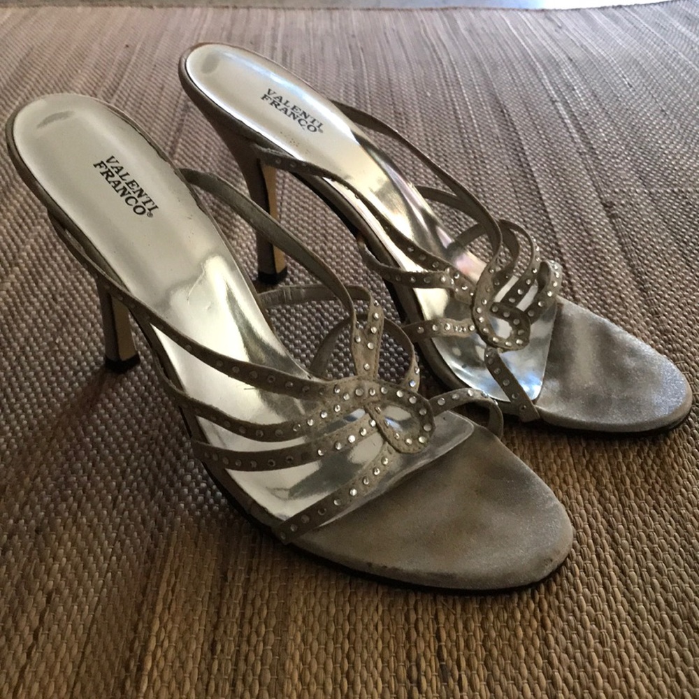 Valenti Franco flip flop heels sandals Sz 10